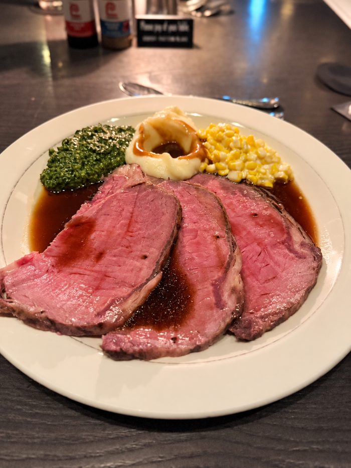 当日いただいた名物のプライムリブ